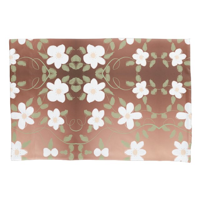 Hüllen mit Flower Kissen in Honey Browns Kissenbezug (Vorderseite)