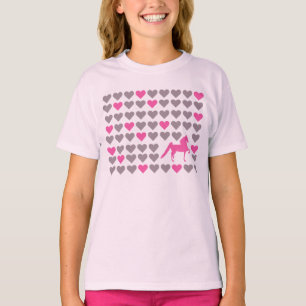 Hülse der Mädchen der Jugend-3/4 - Saddlebred T-Shirt