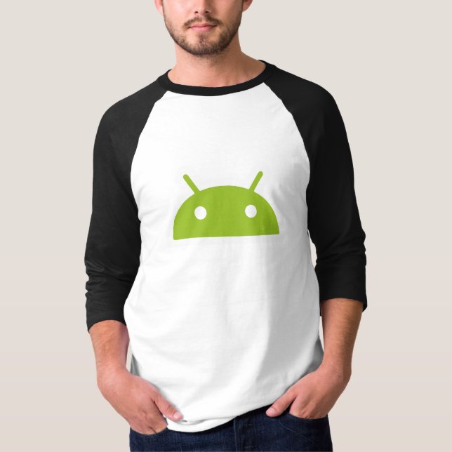 Hülsen-der Männer des Android-3/4 das T-Stück T-Shirt (Vorderseite)