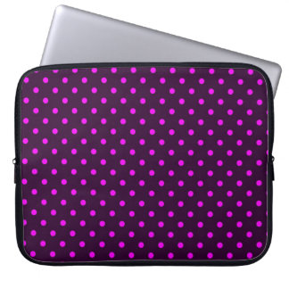 Hülsen-Laptop-Pink-und Veilchen-Tupfen Laptopschutzhülle