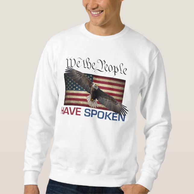 Hülsen-Schweiss-Shirt des Trumpf-MAGA langes Sweatshirt (Vorderseite)