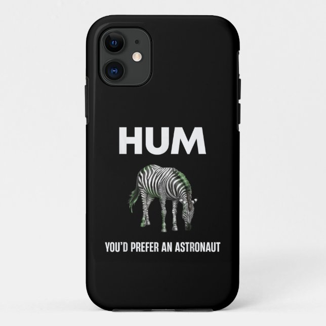 Hum Sie bevorzugen einen Adtronaut Funny Zebra Case-Mate iPhone Hülle (Rückseite)