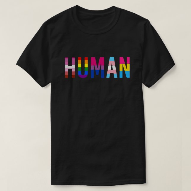 Humain LGBTQ+ Pride Month - Transgender, Lesbisch, T-Shirt (Design vorne)