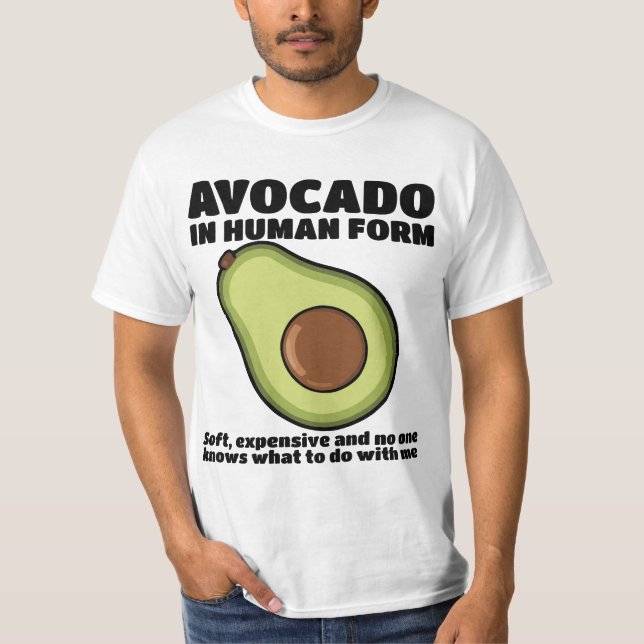 Human Avocado T-shirt Design (Vorderseite)