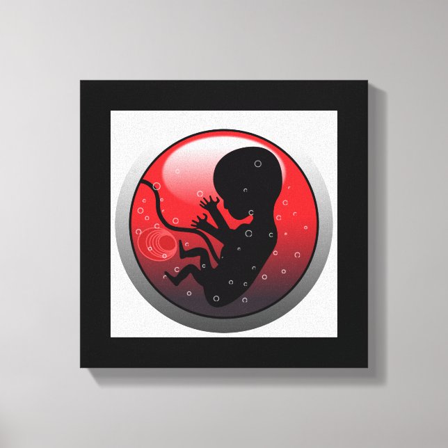 HUMAN BABY EMBRYO LEINWANDDRUCK (Vorderseite)
