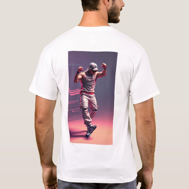 human body dancing in hip hop style T-Shirt (Rückseite)