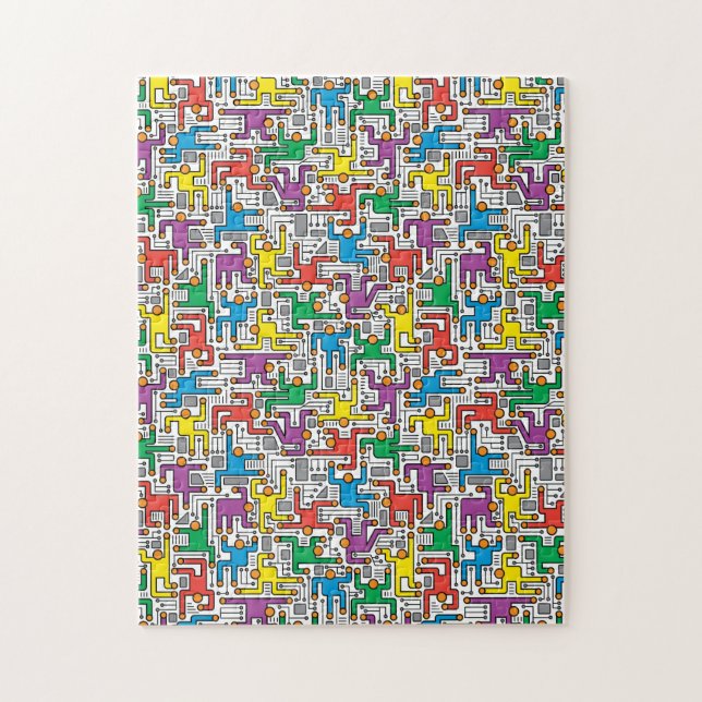 Human Circuit Board Puzzle (Vertikal)
