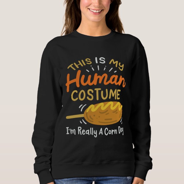 Human Costume Corn Dog Sweatshirt (Vorderseite)
