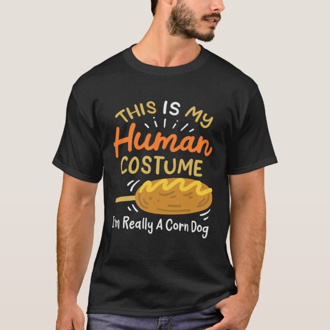 Human Costume Corn Dog T-Shirt (Vorderseite)