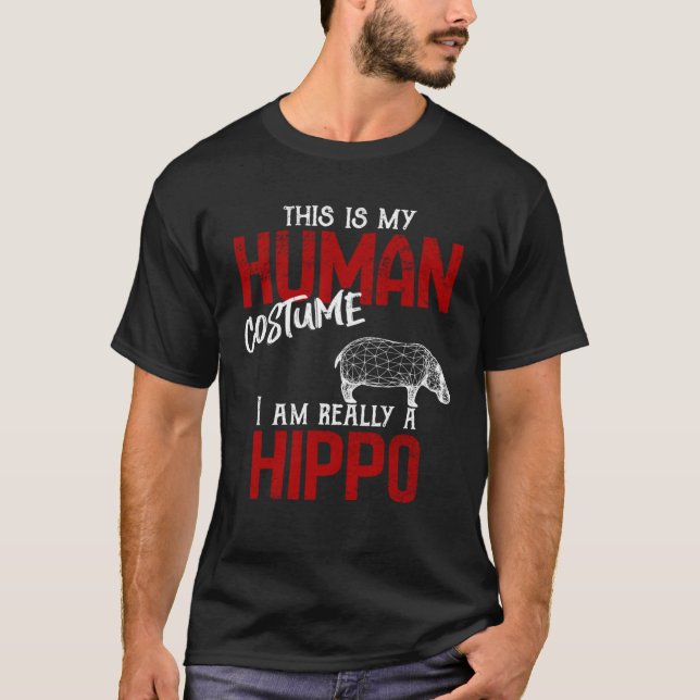 Human Costume Hippo T-Shirt (Vorderseite)