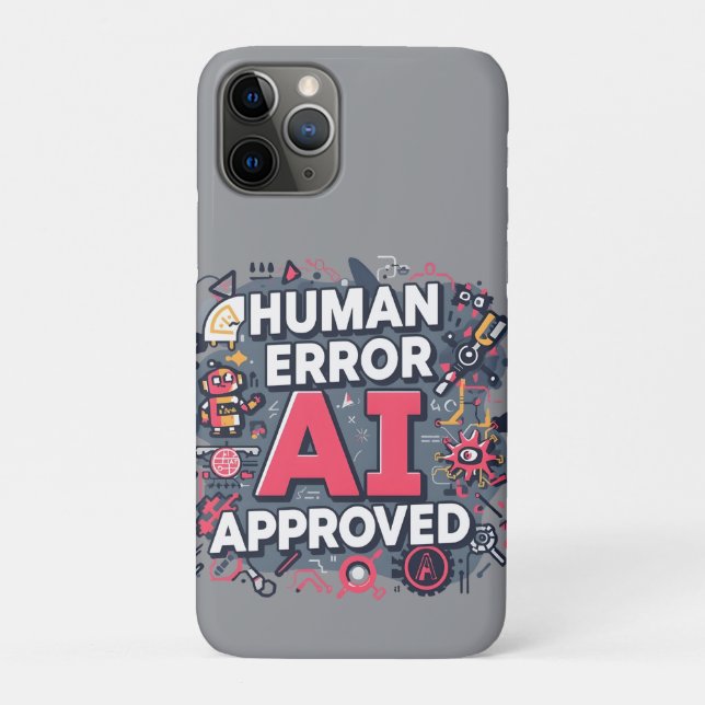 Human Error AI Approved Digital Art Case-Mate iPhone Hülle (Rückseite)