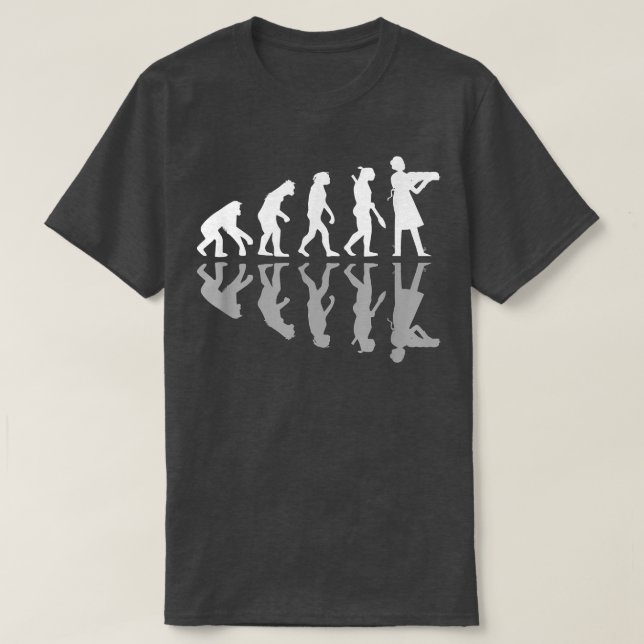 Human Evolution Funny Baking Baker Humor Culinary  T-Shirt (Design vorne)