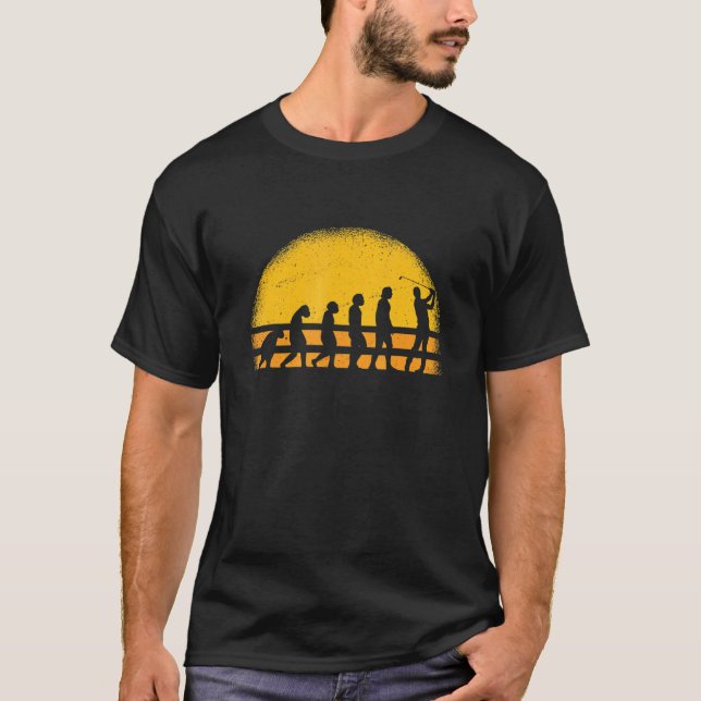 Human Evolution Golf T-Shirt (Vorderseite)
