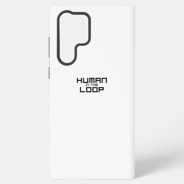 Human in the Loop Minimalistische Technik  Samsung Galaxy Hülle (Rückseite)