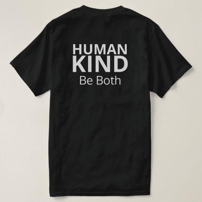 Human Kind Graphic T T-Shirt (Design Rückseite)