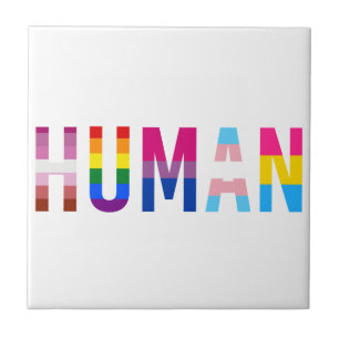 HUMAN LGBT Flag Gay Pride Monat Transgender Fliese