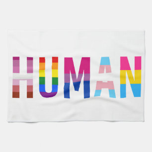 HUMAN LGBT Flag Gay Pride Monat Transgender Geschirrtuch