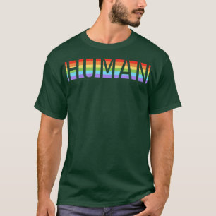 HUMAN LGBT Flag Gay Pride Monat Transgender Rainbo T-Shirt