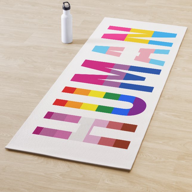 HUMAN LGBT Flag Gay Pride Monat Transgender Yogamatte (Beispiel)
