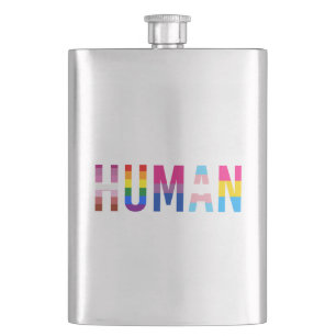 HUMAN LGBT-Flagge Gay Pride Month Transgender Flachmann