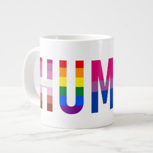 HUMAN LGBT-Flagge Gay Pride Month Transgender Jumbo-Tasse