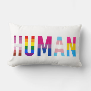 HUMAN LGBT-Flagge Gay Pride Month Transgender Lendenkissen