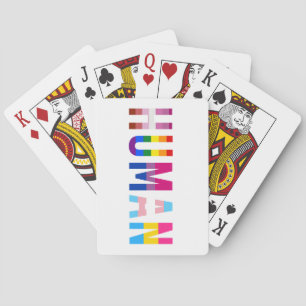 HUMAN LGBT-Flagge Gay Pride Month Transgender Spielkarten