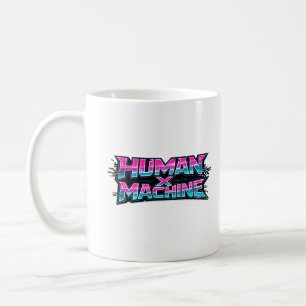 Human × Machine futuristische Tech-Kaffeetasse Kaffeetasse