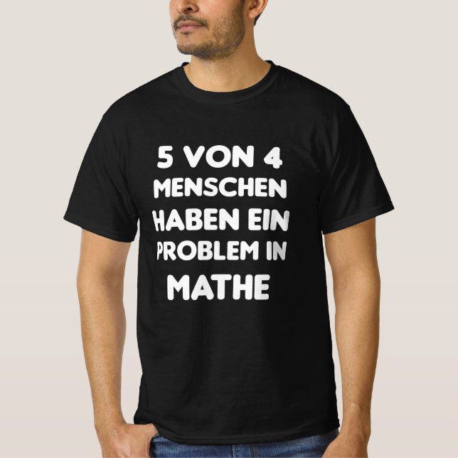 Human Mah Funny Mah Problem Lustige Sprüche T-Shirt (Vorderseite)