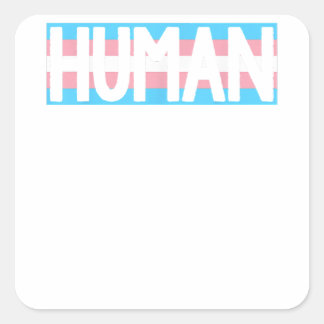 Human Men Shirt Gay Pride TShirt Proud Gay Pride Quadratischer Aufkleber