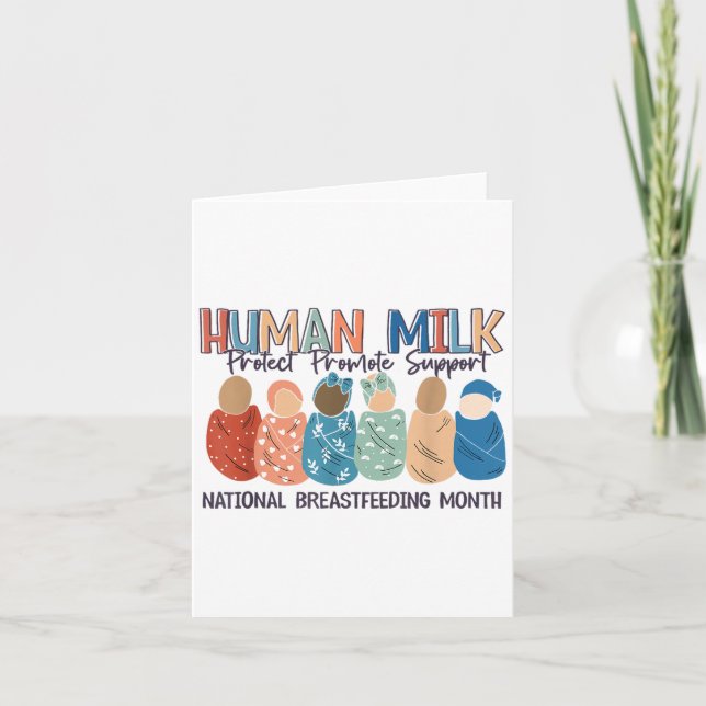 Human Milk Moms Milk S National Breastfeeding Mont Karte (Vorderseite)