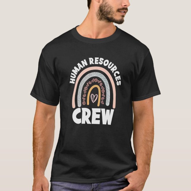Human Resources Crew Hr Stuff Mitarbeiterteam Boho T-Shirt (Vorderseite)