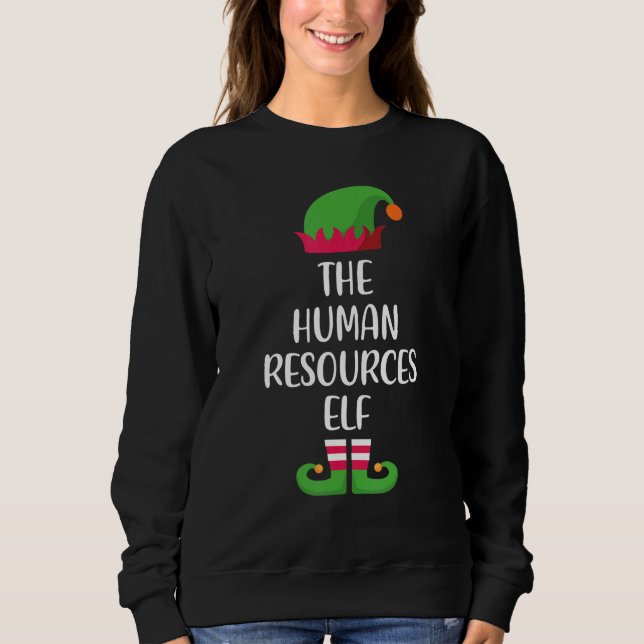 Human Resources Elf Family Matching Group Christma Sweatshirt (Vorderseite)