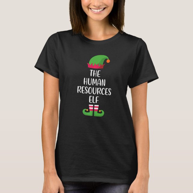 Human Resources Elf Family Matching Group Christma T-Shirt (Vorderseite)