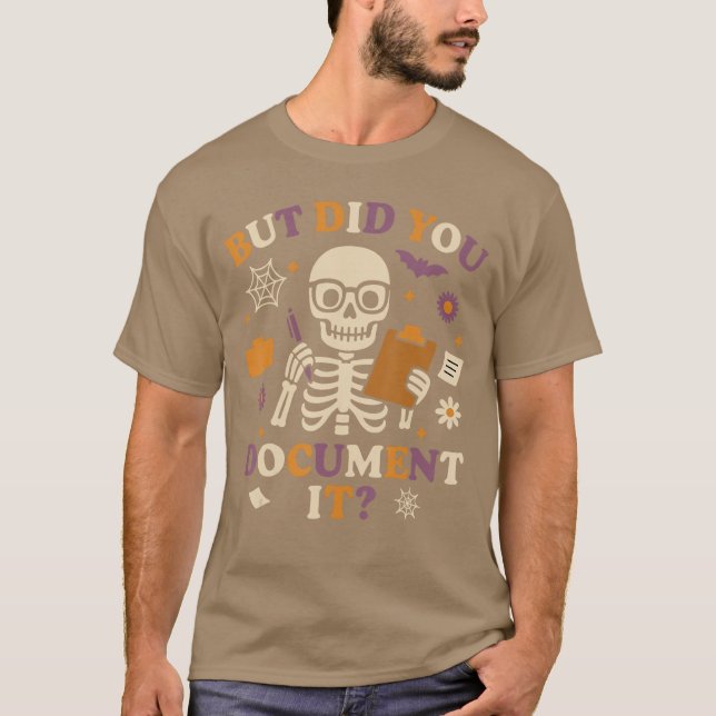 Human Resources HR Halloween But Did You Document  T-Shirt (Vorderseite)
