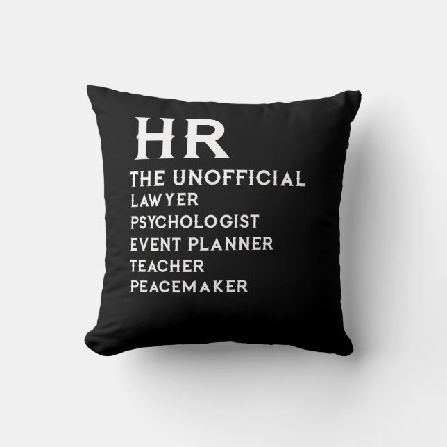 Human Resources HR Unofficial Everything! Kissen (Vorderseite)