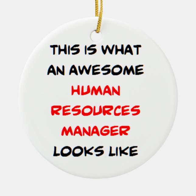 human resources manager, awesome keramik ornament (Vorne)