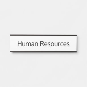Human Resources Office Door Sign Türschild
