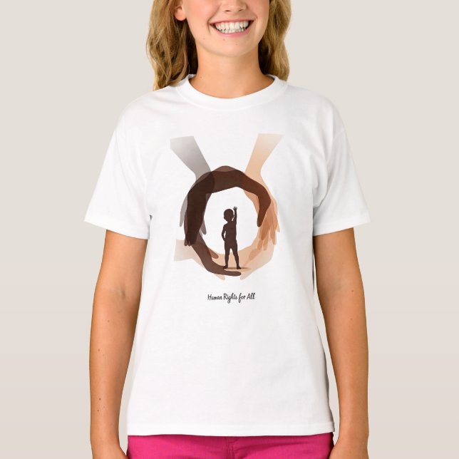 Human Rights for All – Minimal Diversity Circle De T-Shirt (Vorderseite)