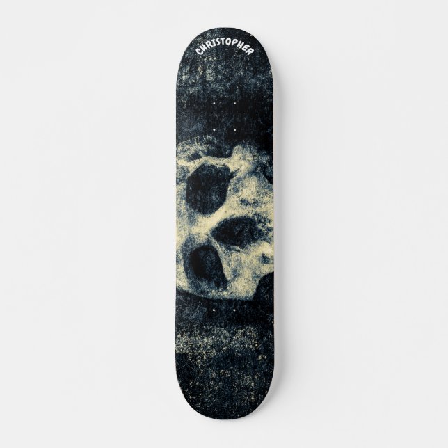 Human Skull Customizable Skateboard (Vorne)