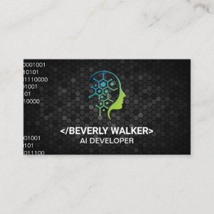 Human Tech-Logo Visitenkarte