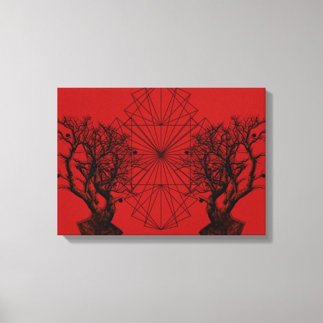 human tree leinwanddruck (Vorderseite)