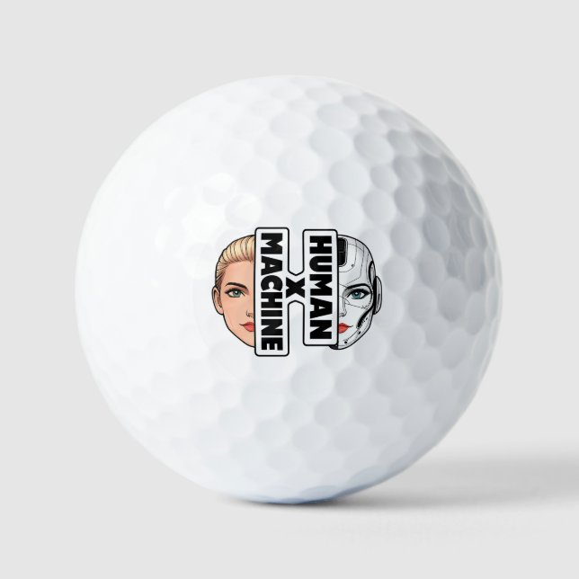 HUMAN x MACHINE Golfball (Vorderseite)