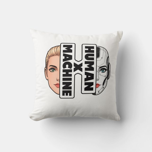 HUMAN x MACHINE Kissen (Vorderseite)
