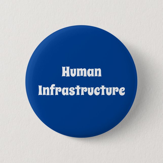 Humaninfrastruktur Button (Vorderseite)