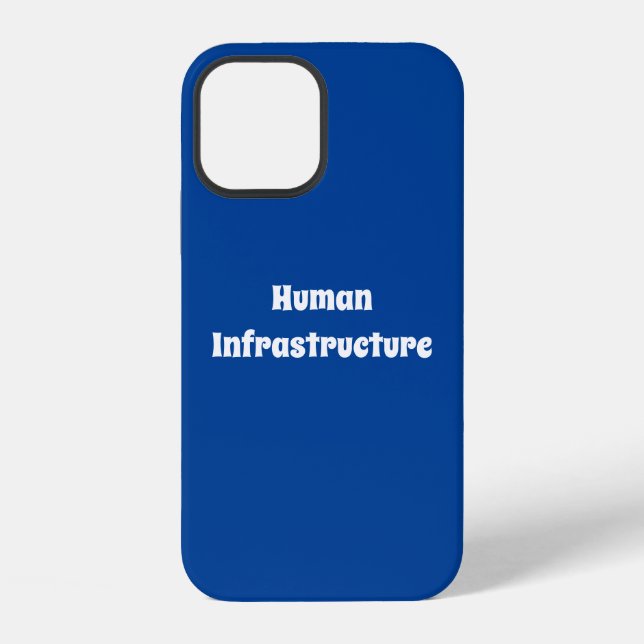 Humaninfrastruktur iPhone Hülle (Rückseite)