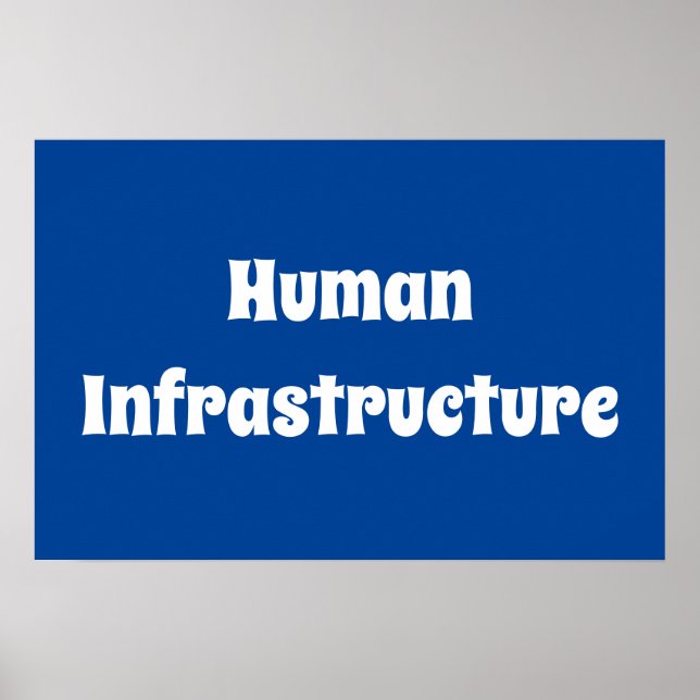 Humaninfrastruktur Poster (Vorne)