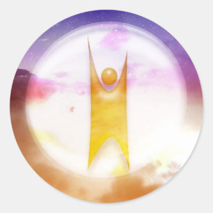 Humanismus-Symbol Runder Aufkleber