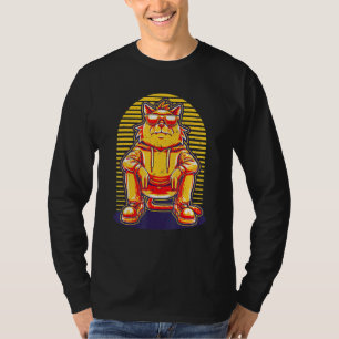 Humanistische Katze Vintag Retro Stil Mensch wie K T-Shirt