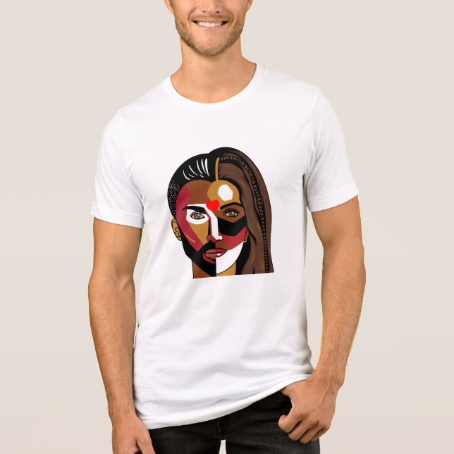 Humanitär Tri-Blend Shirt (Vorderseite)